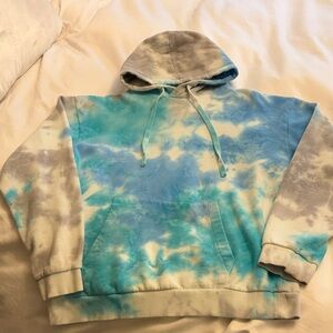 Blue Tie-Dye Hoodie